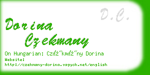 dorina czekmany business card